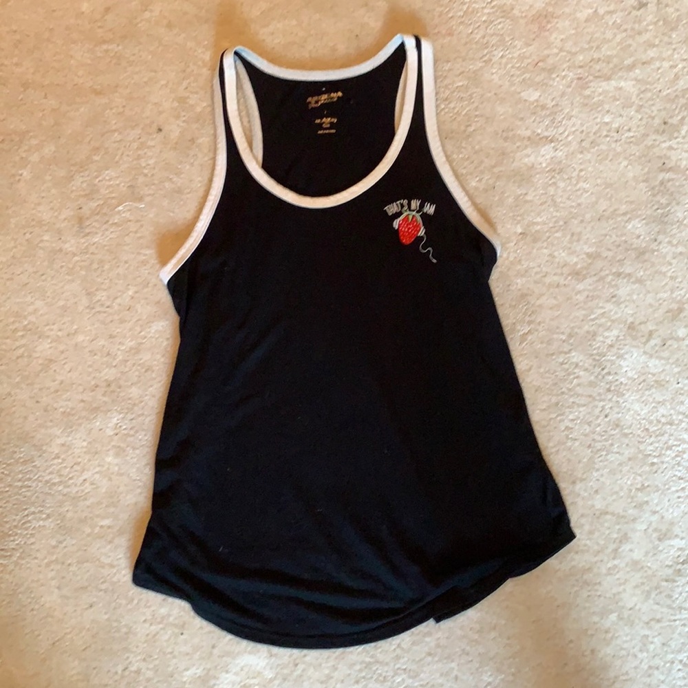 Black tank top